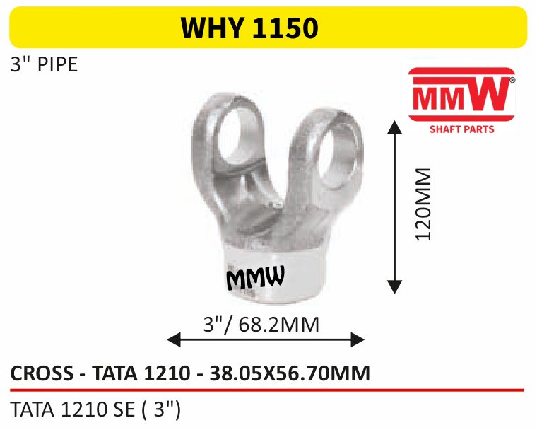 WHY 1150 Half Yoke / Tube Yoke