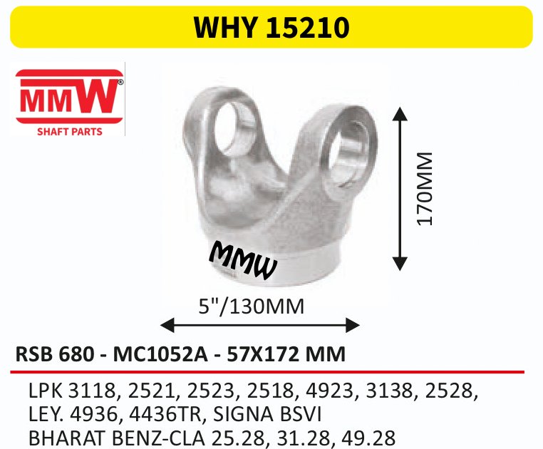WHY 15210 Half Yoke / Tube Yoke