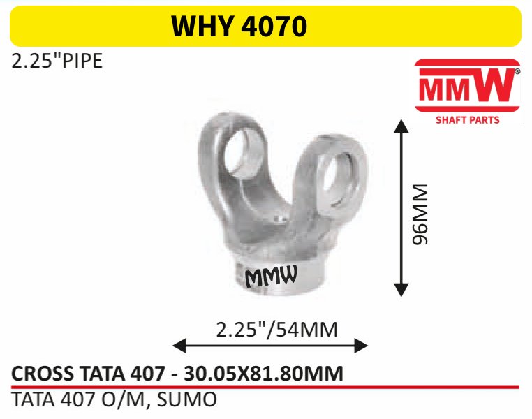 WHY 4070 Half Yoke / Tube Yoke