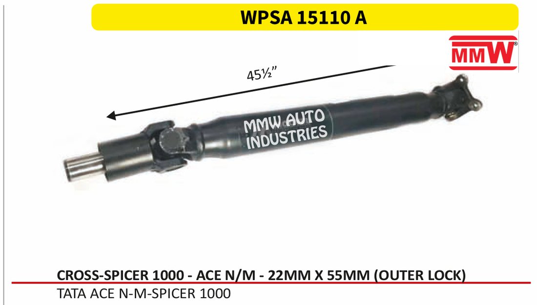 WPSA 15110 A Propeller Shaft (LCV)