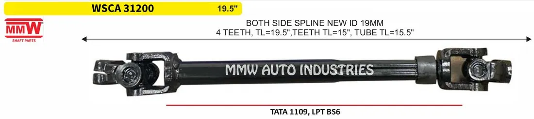 WSCA 31200 Steering Column Rod for TATA 1109, LPT BS 6 MMW Auto Industries