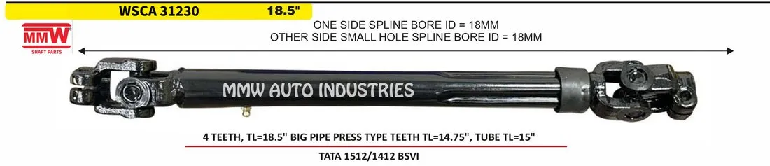 WSCA 31230 Steering Column Rod MMW Auto Industries