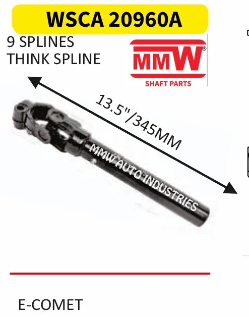 WSCA 20960A Steering Joint Cross length 13.5"/345MM for E-COMET MMW Auto Industries