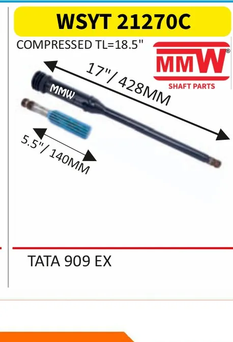 WSYT 21270C Steering Yoke & Teeth length 17"/428 MM for TATA 909 EX MMW Auto Industries