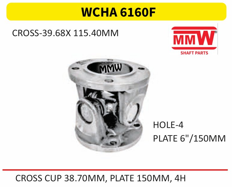 WCHA 6160F Cross Holder Assembly 39.68X115.40 MM for HOLE - 4 MMW Auto Industries