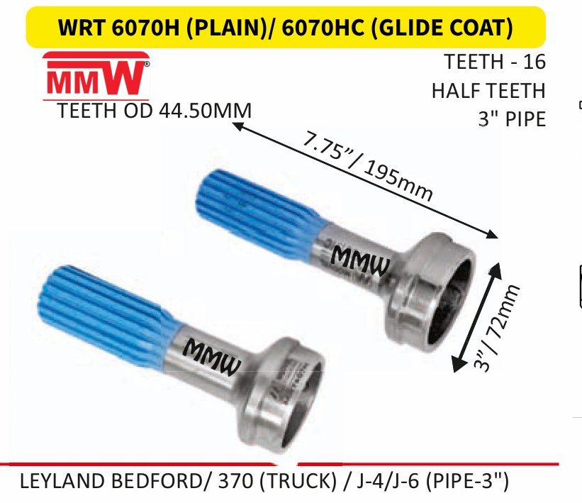 WRT 6070H (PLAIN)/ 6070HC (GLIDE COAT) catalogue card, page 59