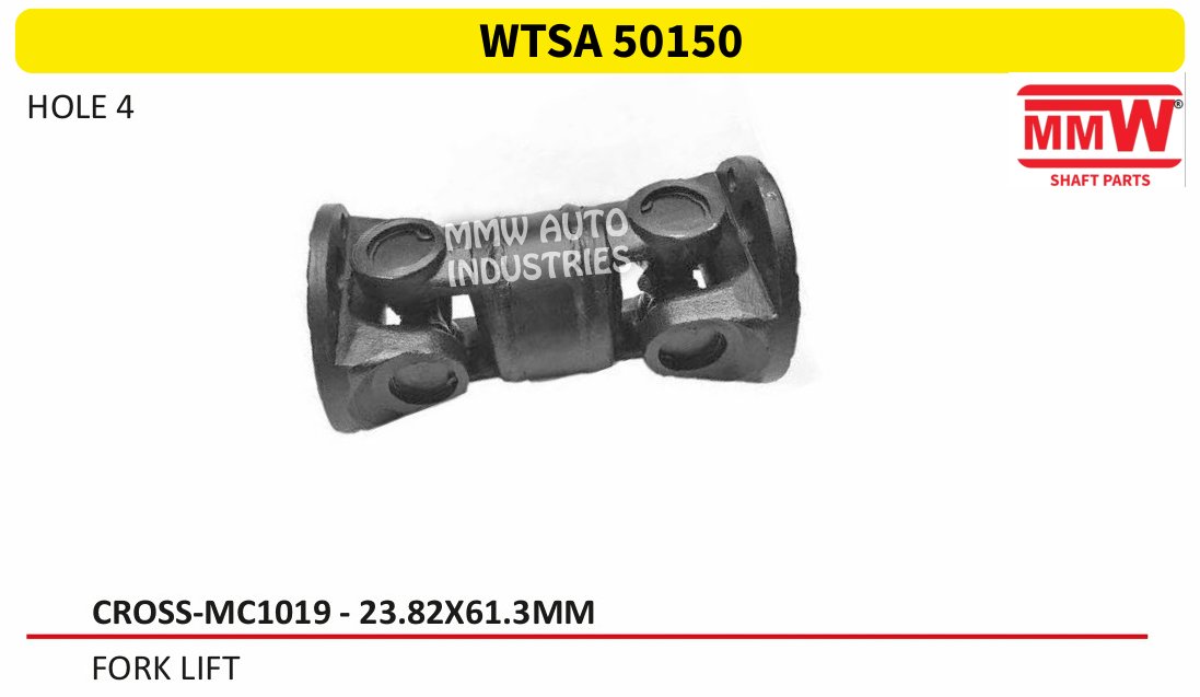 WTSA 50150 Transmission Shaft for JCB & Earthmoving Equipment 23.82X61.3 MM for FORK LIFT MMW Auto Industries